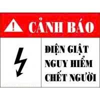 Các loại biển cảnh báo nguy hiểm điện phổ biến hiện nay.