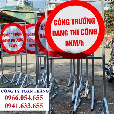 Biển công trường 2 chân