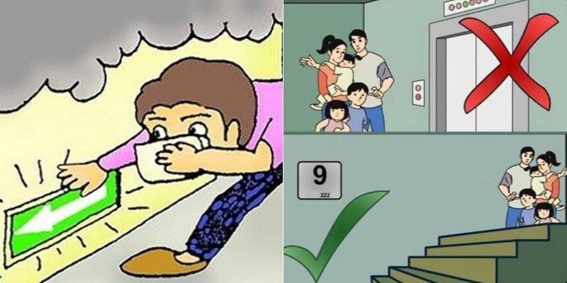 Cách thoát hiểm khi cháy ở chung cư