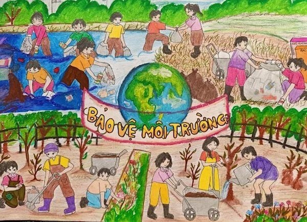  vẽ tranh bảo vệ môi trường bằng giấy a3